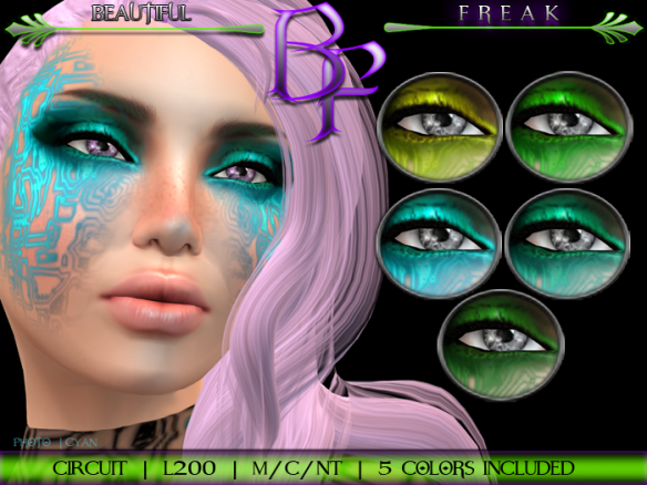 BF Circuit eye makeup template ccfgt