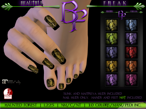BF haunted forest nails - ldg colors poster